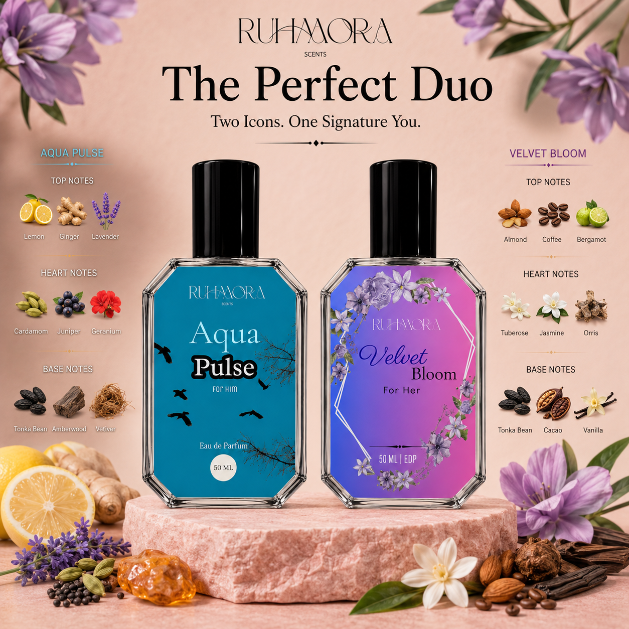Aqua Pulse + Velvet Bloom  |  15% Off